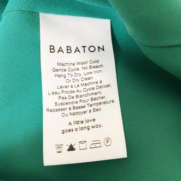 Aritzia Babaton Green Randy Blouse - Picture 7 of 8